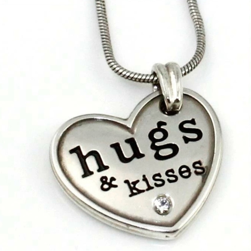 Brighton Be Mine Hugs & Kisses Heart Reversible Pendant Necklace Valentine 2369 - Picture 2 of 3